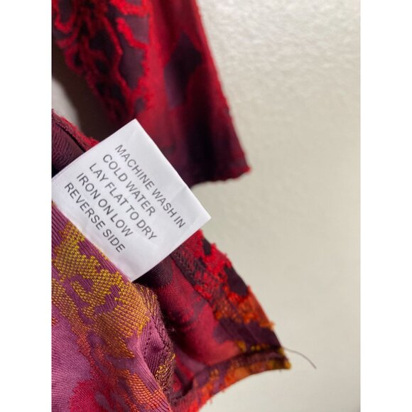 Creation Vibrant Abstract Womens Tunic Top size Large Stretch Artsy Lagenlook - Picture 5 of 15